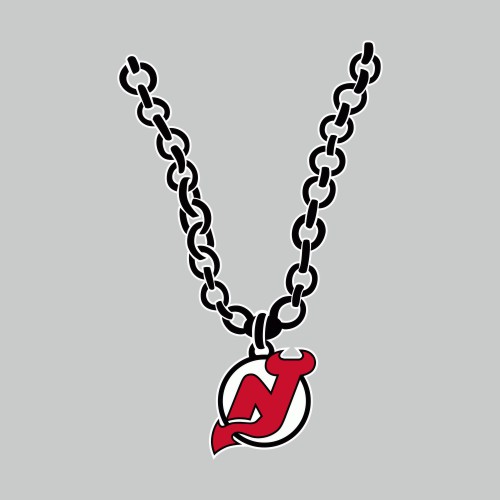 New Jersey Devils Necklace logo iron on paper